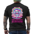 Chlamydia Survivor Chlamydien Std T-Shirt mit Rückendruck