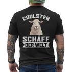 Coolster Schäff Der Welt Chef Sheep T-Shirt mit Rückendruck