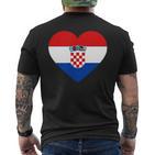 Croatia Flag Croatia Children's Croatia Hrvatska T-Shirt mit Rückendruck