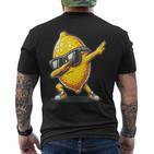 Dab Lemon Dancing Dabbing Lemon Fruit T-Shirt mit Rückendruck