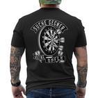 Dart Player Suche Gegner Keine Opfer T-Shirt mit Rückendruck