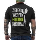 Dart Steps Dart Lovers T-Shirt mit Rückendruck