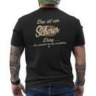 Das Ist Ein Scherer Ding Family Scissors T-Shirt mit Rückendruck