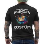 Das Ist Mein Prinzen Costume T-Shirt mit Rückendruck