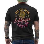 Das Ist Mein Schlager Costume T-Shirt mit Rückendruck