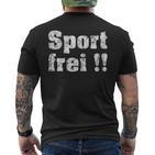 Ddr Sport Free Ostalgia Fan T-Shirt mit Rückendruck