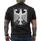 Deutschland Altdeutsch Wappen Adler T-Shirt mit Rückendruck