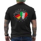 Deutschland Italien Freundschaft Herz German Italian T-Shirt mit Rückendruck