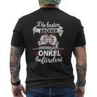 Die Besten Brüder Werden Zum Onkel Beförderen The Best Brothers Are In T-Shirt mit Rückendruck