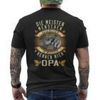 Die Meisten Menschen Nennen Mich Beim Namen Opa Slogan T-Shirt mit Rückendruck