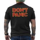 Don't Panicintage Distressed T-Shirt mit Rückendruck