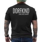 Dorfkind Und Stolz Drauf S T-Shirt mit Rückendruck