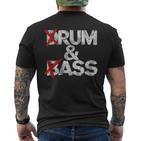 Drum And Bass Rum & Assintage T-Shirt mit Rückendruck