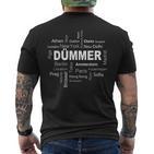 Dümmer Meine Hauptstadt T-Shirt mit Rückendruck