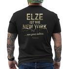 Elze Ist Wie New York Nur Ganz Anders Elze T-Shirt mit Rückendruck