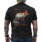 Environmental Protection Species Protection Rettet Die Erde Animal Protection T-Shirt mit Rückendruck