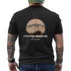 Fichtelgebirge Heimat Schneeberg Ochsenkopf Kösseine T-Shirt mit Rückendruck