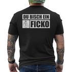 Ficko Arbeitsamt Italian T-Shirt mit Rückendruck