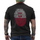 Fingerprint Children's Poland T-Shirt mit Rückendruck