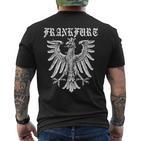 Frankfurt Adler Street Urban Fashion Clothing Fashion T-Shirt mit Rückendruck