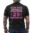 Birthday Schon Wieder 29Th Birthday T-Shirt mit Rückendruck