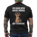 Bodybuilding Ich Kann Dich Nicht Hören Ich T-Shirt mit Rückendruck