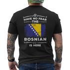 Bosnia Flag Bosnia Herzegovina Roots T-Shirt mit Rückendruck