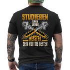 Car Mechatronic Car Workshop Slogan T-Shirt mit Rückendruck