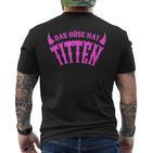 Das Böse Hat Titten German Langu T-Shirt mit Rückendruck