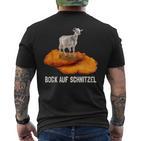 Schnitzeleal Cutlet Meat Butcher T-Shirt mit Rückendruck