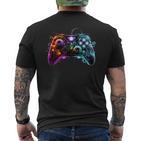 Gaming Controller Gamerideo Controller T-Shirt mit Rückendruck