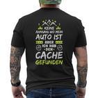 Geocaching No Ahnung Geocacher Cache Geocache T-Shirt mit Rückendruck