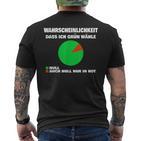 Green No Thank You Wahrscheinlichkeit Dass Ich Grün Wähle Null T-Shirt mit Rückendruck