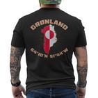 Grönland Grönland Dänemark Grönländer Thulemand Grönländisch T-Shirt mit Rückendruck