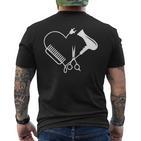 Hairdresser Salon Barber Hairstylist Hairdresser T-Shirt mit Rückendruck