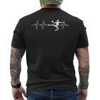 Heartbeat Handball T-Shirt mit Rückendruck