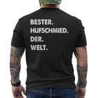 Herren Hufschmied Spruch Bester Hufschmied Der Welt T-Shirt mit Rückendruck