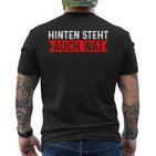 With Hinten Steht Auch Wat T-Shirt mit Rückendruck