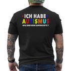 Ich Bin Autist Was Sind Deine Superkräfte Autismusbewusstsein German T-Shirt mit Rückendruck