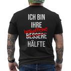 Ich Bin Ihr Besopen Half T-Shirt mit Rückendruck