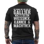 Ich Komme Miror Wie Ein Gallier Umgeben By Weissnix T-Shirt mit Rückendruck