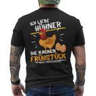 Ich Liebe Hehner Die Kacken Freakfast T-Shirt mit Rückendruck