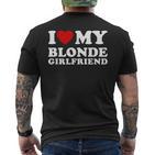 Ich Liebe Meine Blonde Freund T-Shirt mit Rückendruck