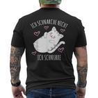 Ich Schnarche Nicht Ich Schnurre Saying Sleep Pyjama T-Shirt mit Rückendruck