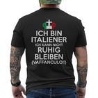 Italyaffanculo Italia Italian Italian T-Shirt mit Rückendruck