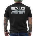 Jdm Auto Evo T-Shirt mit Rückendruck