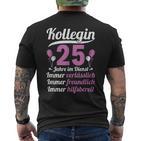 Kollegin Jahre Im Dienst 25 Jahriges Service Anniversary German Lang S T-Shirt mit Rückendruck