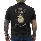 Komme Was Wolle Ich Schaf Das Handmade Fan T-Shirt mit Rückendruck