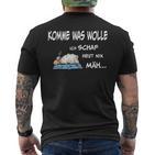 Komme Was Wolle Ich Schaf Heut Nix Mäh  S T-Shirt mit Rückendruck