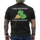 Lieblingssport Rübransport T-Shirt mit Rückendruck